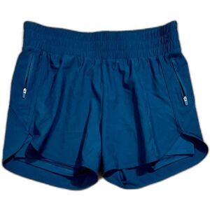 Athletic Teal Blue Tracker Dry Fit Running Shorts 2 Pockets & Liner Small 4-6